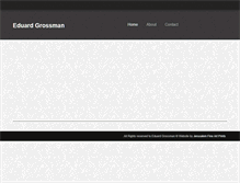 Tablet Screenshot of eduardgrossman.com